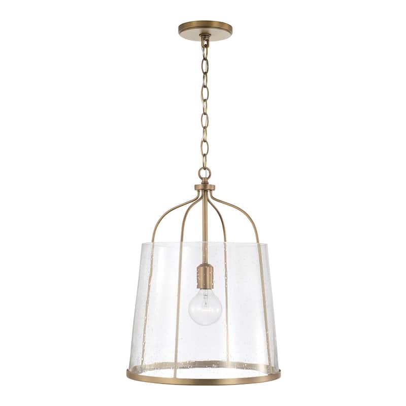 Madison 1-light Pendant w/Clear Seeded Glass