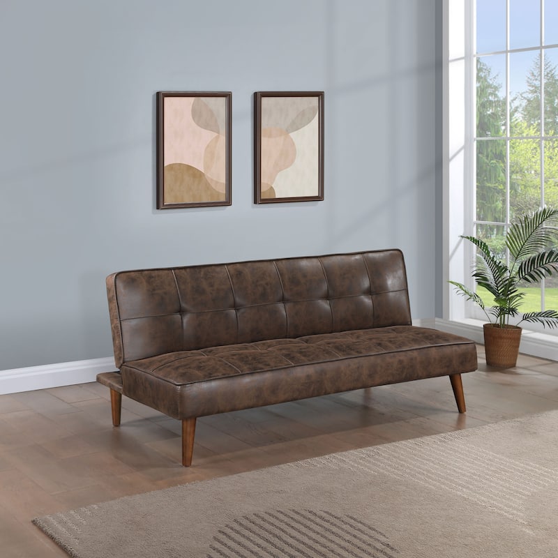 Jenson Upholstered Tufted Convertible Sofa Bed