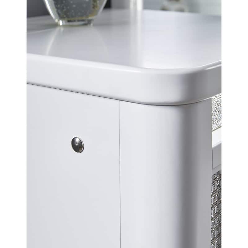 Signature Design by Ashley Chalanna White Vanity - 62.5" W x 18" D x 33.75" H