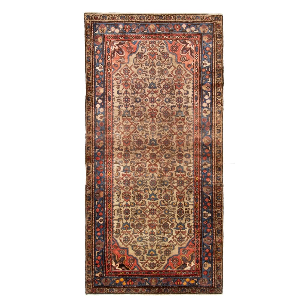 ECARPETGALLERY Hand-knotted Andelz Cream Wool Rug - 3'3 x 7'1