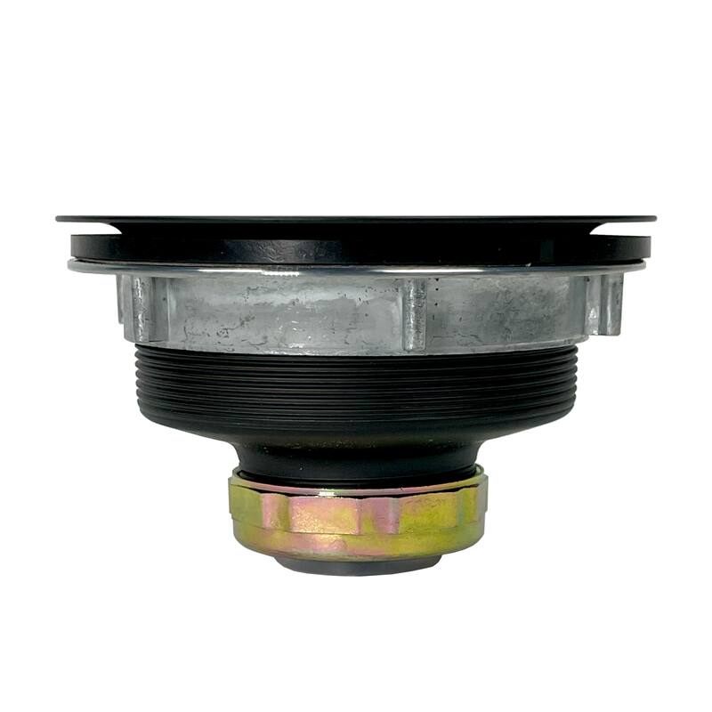 SinkSense Matte Black 3.5" Basket Strainer Drain with Post Style Basket