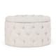 preview thumbnail 19 of 22, Adeco Round Storage Ottoman Button Tufted Footrest Stool Bench