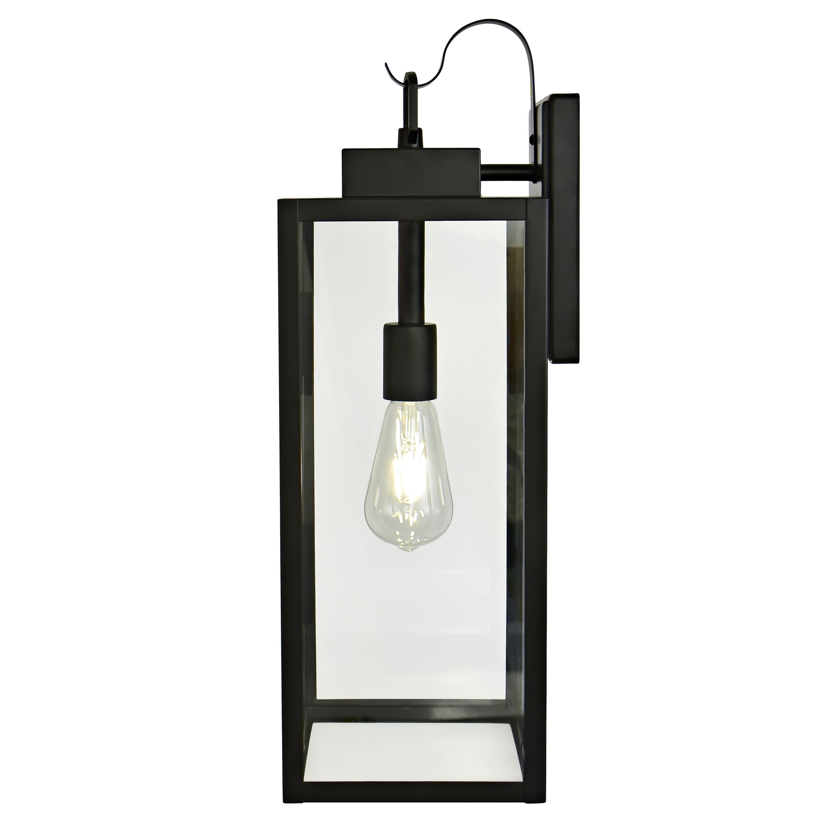 Matte Black 1-Light Outdoor Wall Sconce