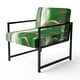 preview thumbnail 76 of 101, Designart "Mettalic Indigo And Gold II" Upholstered Abstract Accent Chair - Glam Arm Chair For Living Room