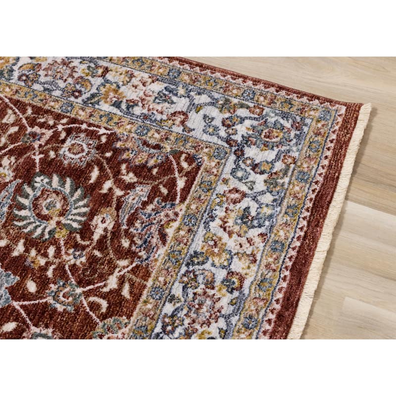 Olivia Collection - Classic Elegant Border Area Rug