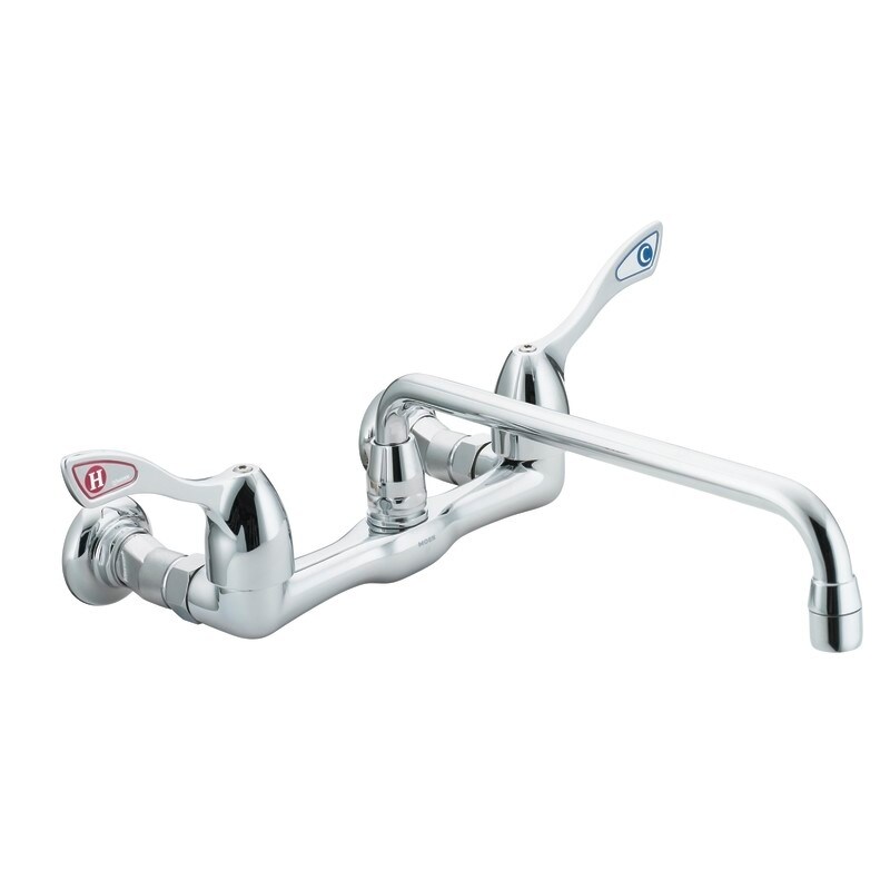 Moen 8119 M Dura Commercial Kitchen Faucet Chrome Overstock 16373801