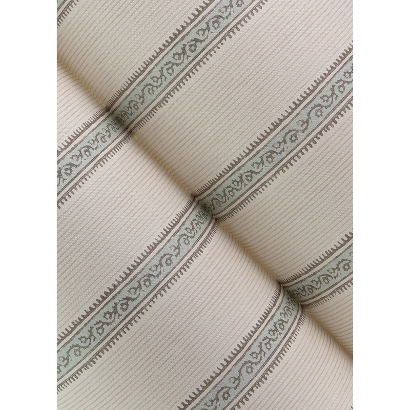 Chesapeake Mandevilla Aqua Vine Stripe Wallpaper
