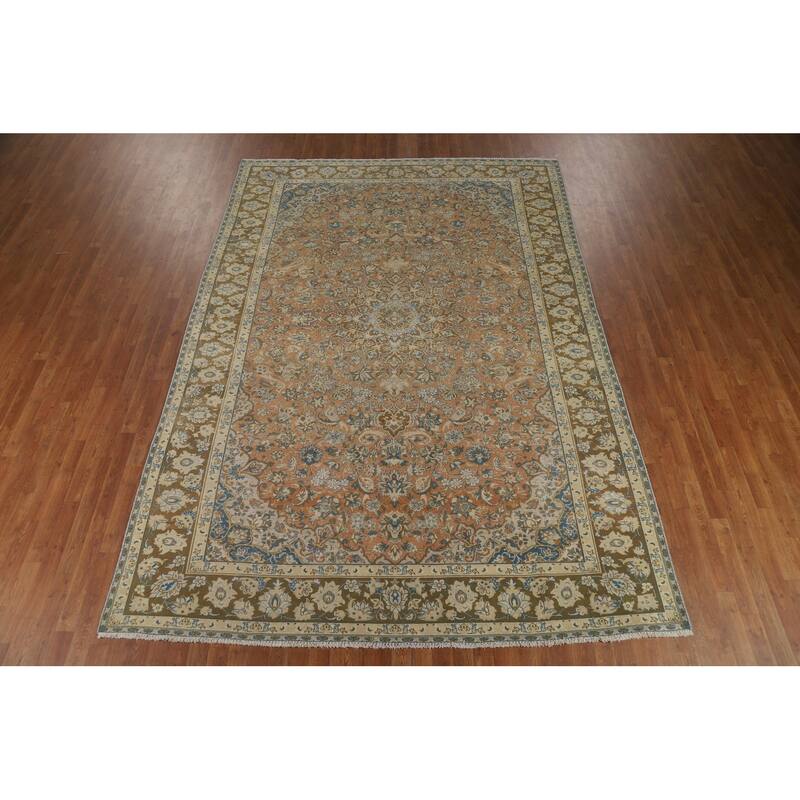 Traditional Floral Najafabad Persian Area Rug Handmade Wool Carpet - 8'1" x 11'8"