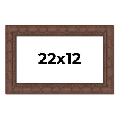 22x12 Frame Pewter Solid Wood Picture Frame Width 1.625 Inches | Interior Frame Depth 0.6875 Inches