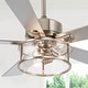 preview thumbnail 55 of 77, 42"/52" Modern Farmhouse Ceiling Fan, Remote Control, Quiet Reversible DC Motor, Timer, Black and Walnut Finish