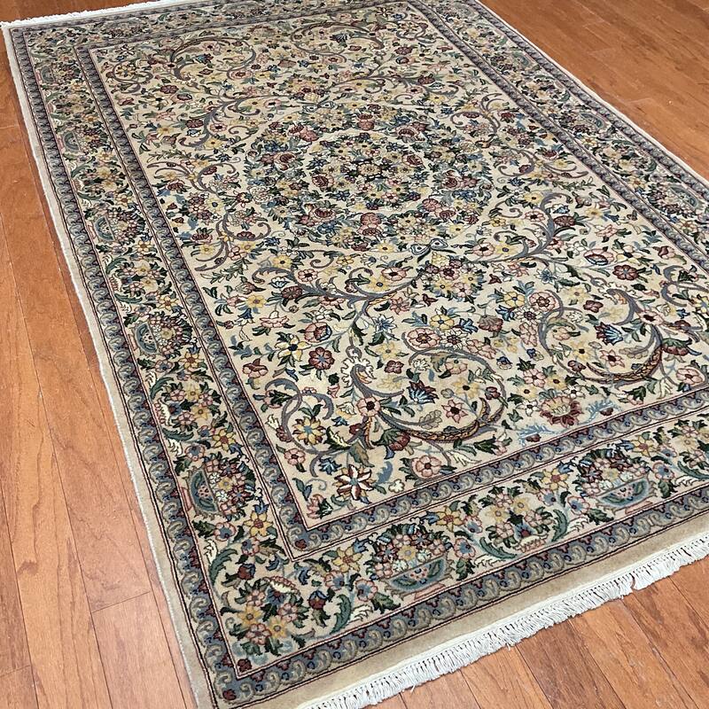 HERAT ORIENTAL Handmade Tabriz Wool Rug - 4'1" x 6'
