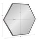 preview thumbnail 61 of 90, Kate and Laurel Rhodes Framed Mid-century Hexagonal Wall Mirror