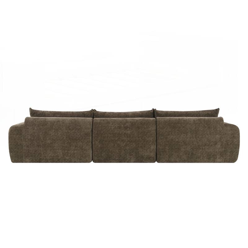 116 Inch Fully Compressed Sofa with High Density Foam