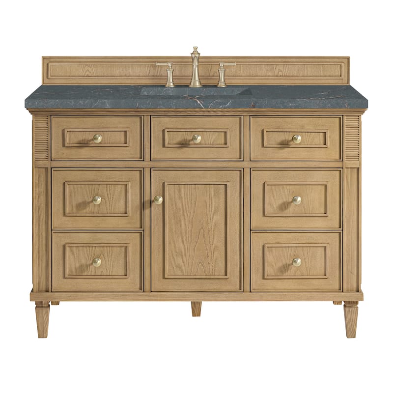 James Martin Vanities 424-V48-3PBL Lorelai 48" Single Basin Wood - Light Natural Oak - Oak Finish