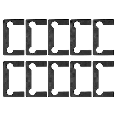 Glass Hinge, Plastic Glass Door Hinge Replacement Parts, Black