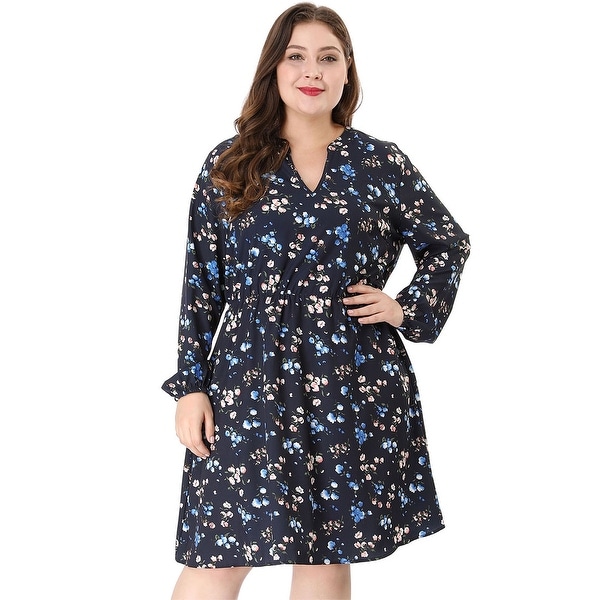plus size above the knee dresses