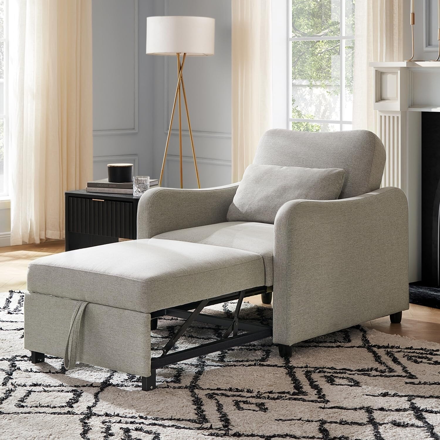 Mopio Sophie Convertible Sleeper Chair Bed - Thumbnail 4