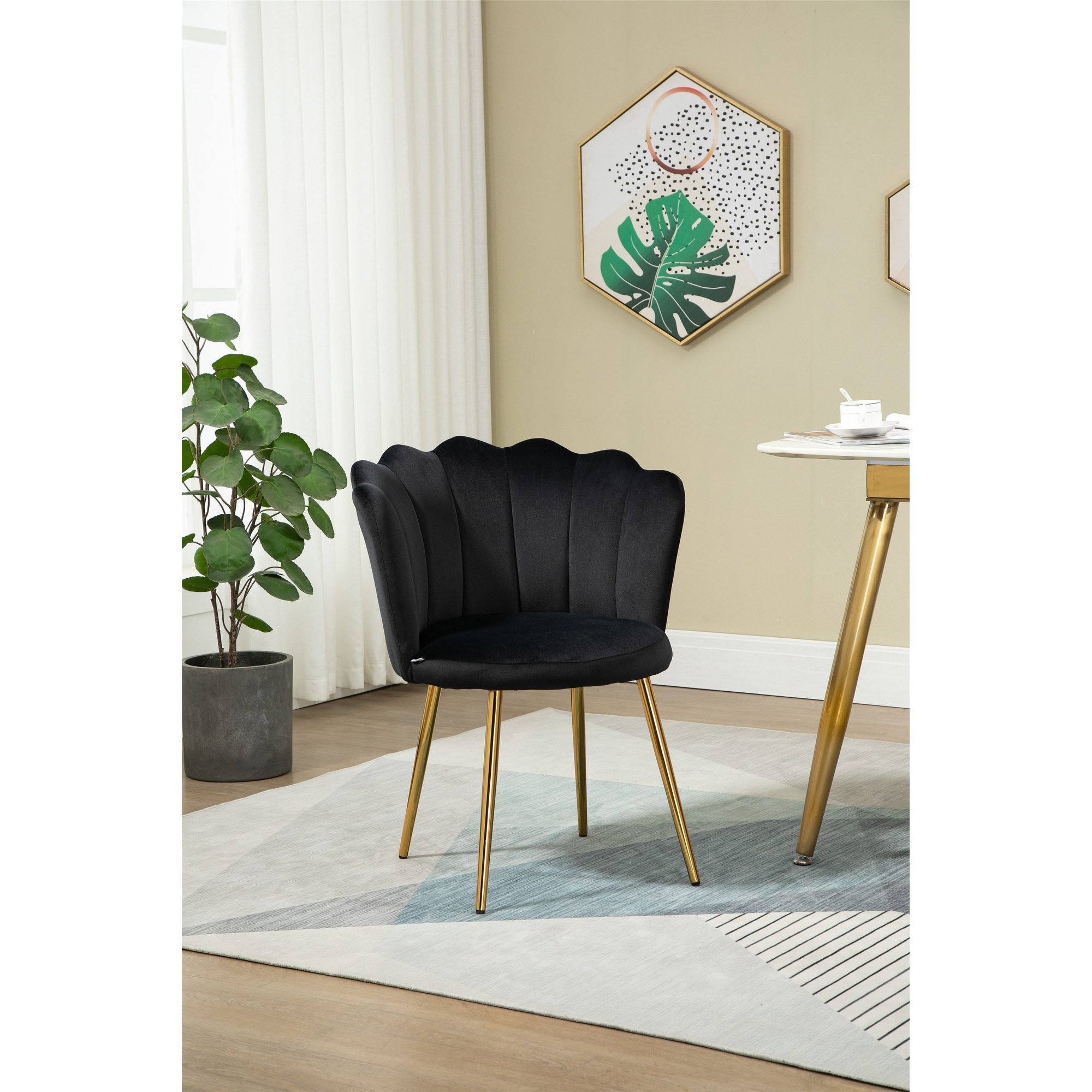 Dunelm black velvet chair deals