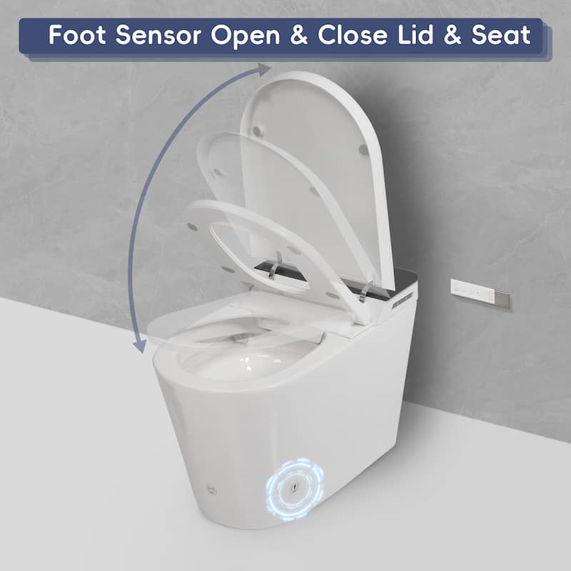 Smart Toilet with Bidet & Auto Open/Close Lid