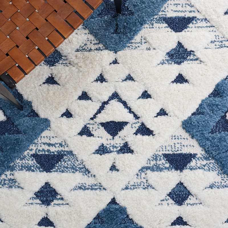 SAFAVIEH Moroccan Tassel Shag Kobi 2-inch Thick Rug