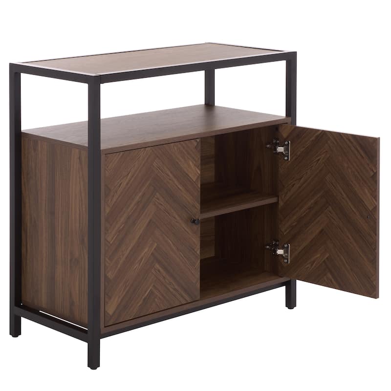 SEI Furniture Handan Double-Door Cabinet - 32"W x 15"D x 35"H