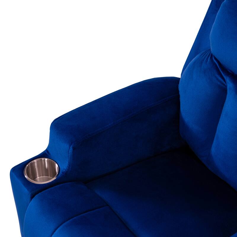 Deluxe Kids Recliner Chair with Footrest Headrest and 2 Cup Holders Microfiber Kids Recliner for Age 3+ Years