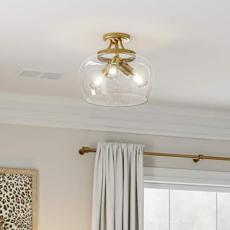 CO-Z 3-Light Semi Flush Mount Ceiling Light