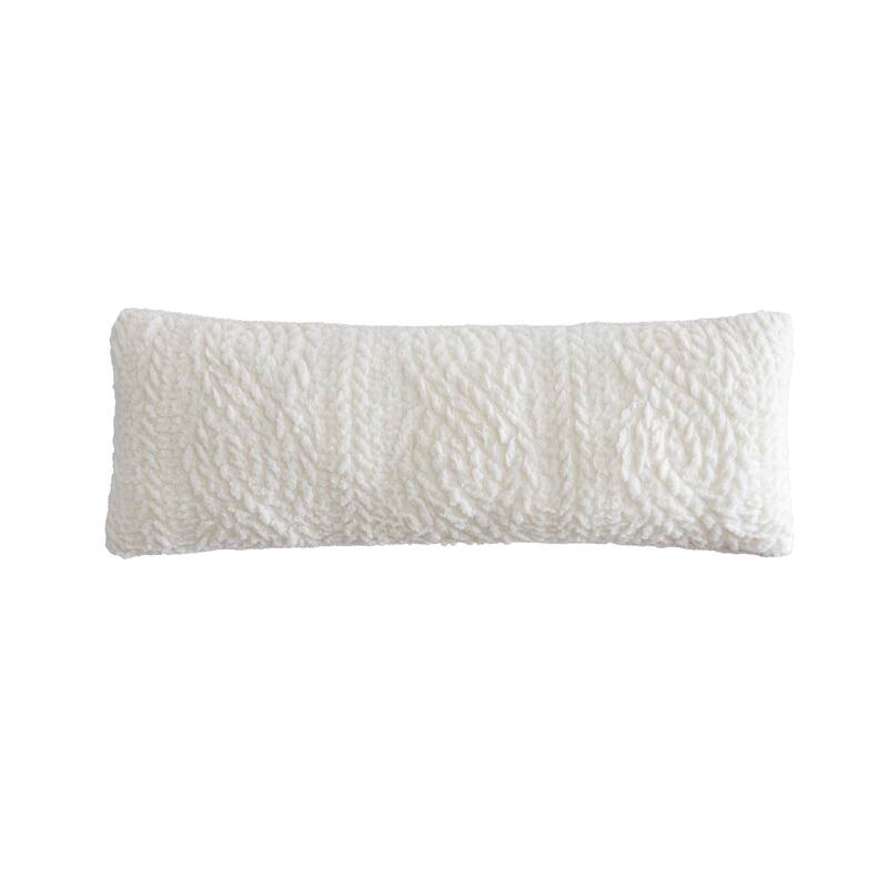 G.H. Bass & Co. Cable Knit Pinsonic Sherpa Decorative Pillow