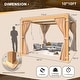 preview thumbnail 74 of 188, EROMMY Outdoor Louvered Pergola Gazebo with Adjustable Aluminum Rainproof Roof