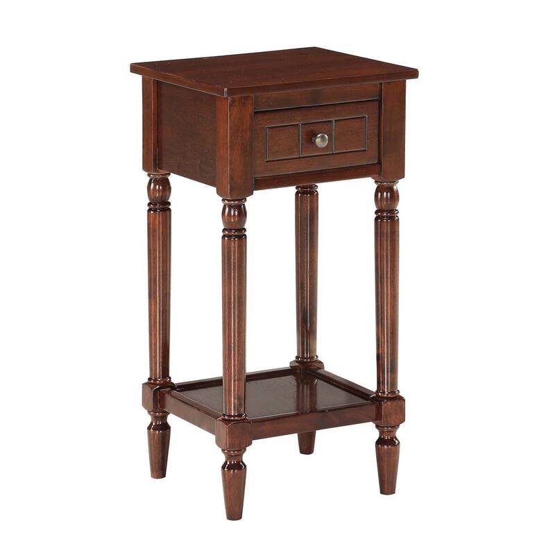 Convenience Concepts French Country Khloe 1 Drawer Accent Table with Shelf