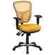 preview thumbnail 27 of 164, Nicholas Mid-Back Blue Mesh Multifunction Executive Swivel Ergonomic Office Chair with Adjustable Arms