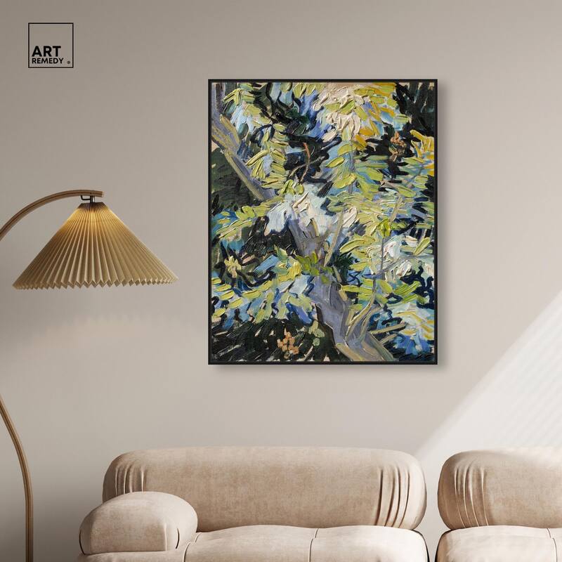 Blossoming Acacia Branches 1890 Canvas by Art Remedy