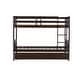 preview thumbnail 67 of 68, Twin Over Twin Rubber Wood Bunk Bed with Trundle, Convertible into 2 Twin Size Beds