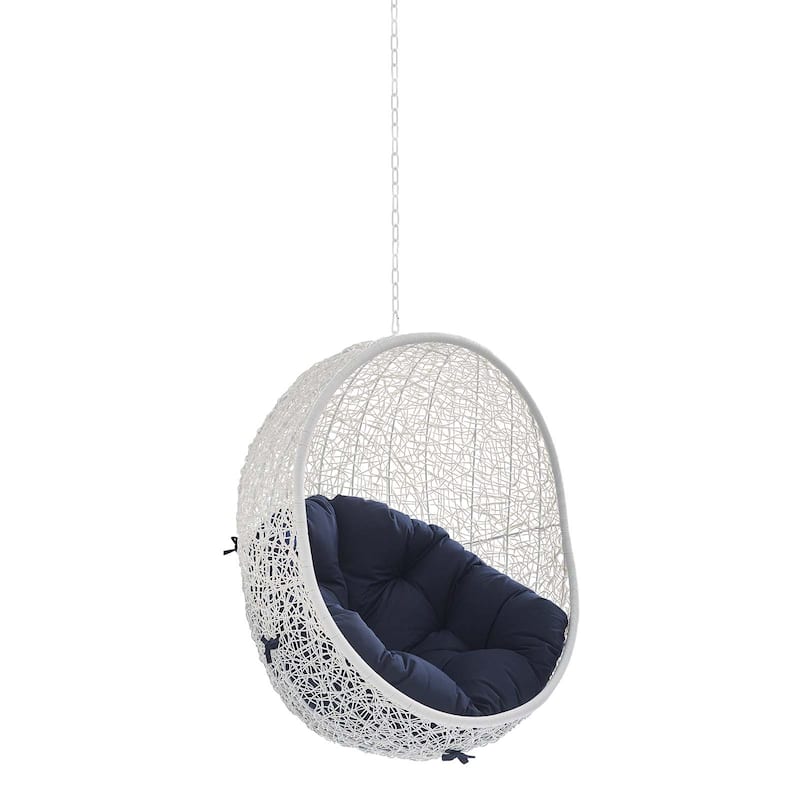 Hide Sunbrella Fabric Swing Outdoor Patio Lounge Chair without Stand