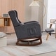 preview thumbnail 60 of 59, High back Upholstered Accent Rocking Chair Nursery Chair With Retractable Footrest