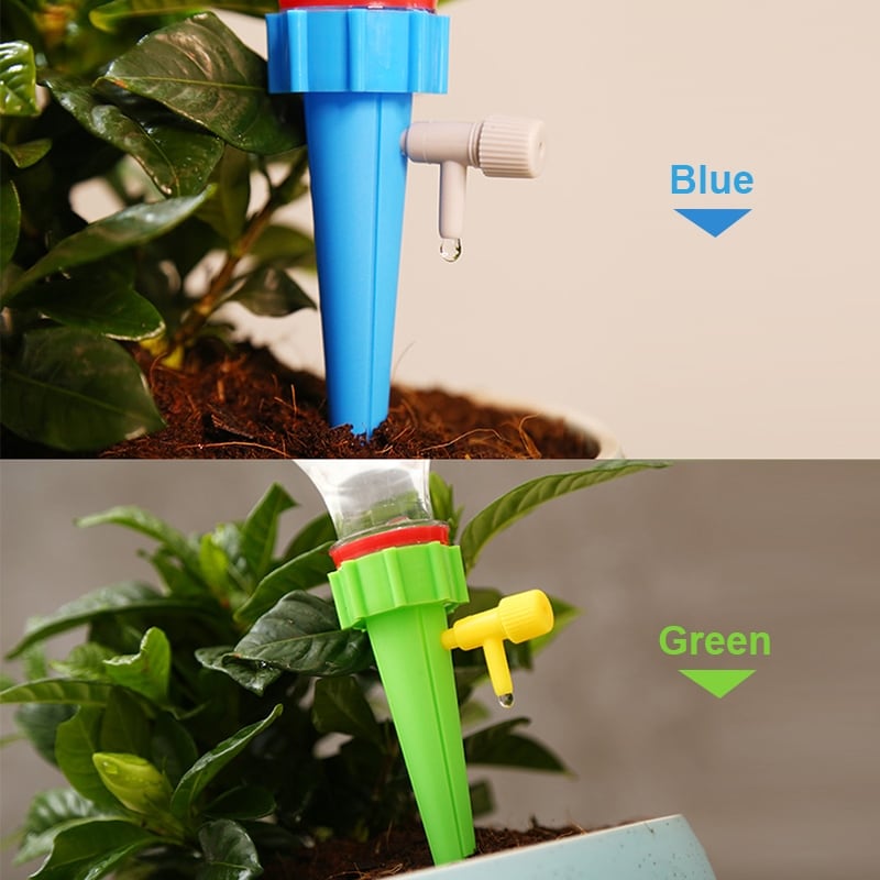 UK Garden Plant Self Watering Spikes Adjustable Automatic Drip Irrigation System 