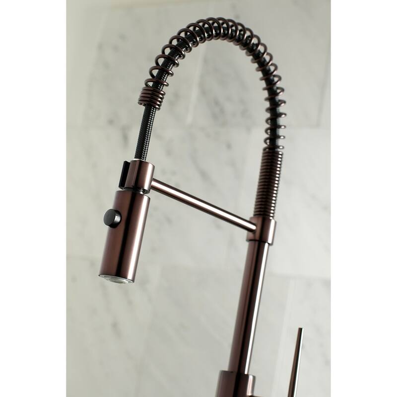 Kingston Brass New York Single-Handle Pre-Rinse Kitchen Faucet
