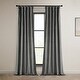preview thumbnail 34 of 125, Exclusive Fabrics Heritage Plush Velvet Curtain (1 Panel) Destiny Grey - 50 X 108