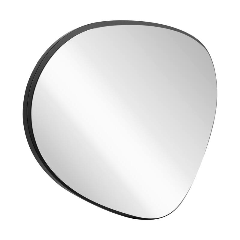 Contemporary Asymmetrical Mirror, Pebble Shaped Irregular Mirror