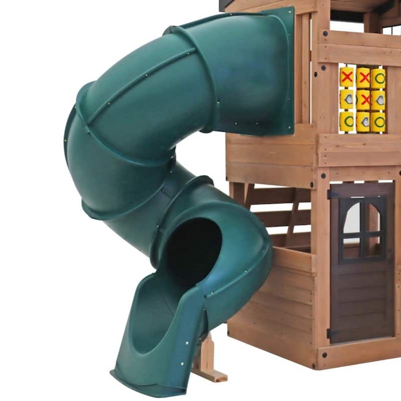Swing-N-Slide Quick Connect Tube Slide for 5' Play Decks - Green