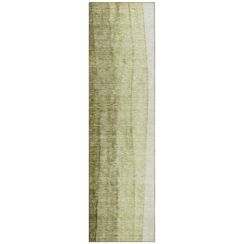 Machine Washable Indoor/ Outdoor Chantille Modern Horizon Rug