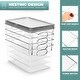preview thumbnail 3 of 3, Sorbus Large Storage Clear Containers with Lids Toy Bins and Organizers - 8 Pk
