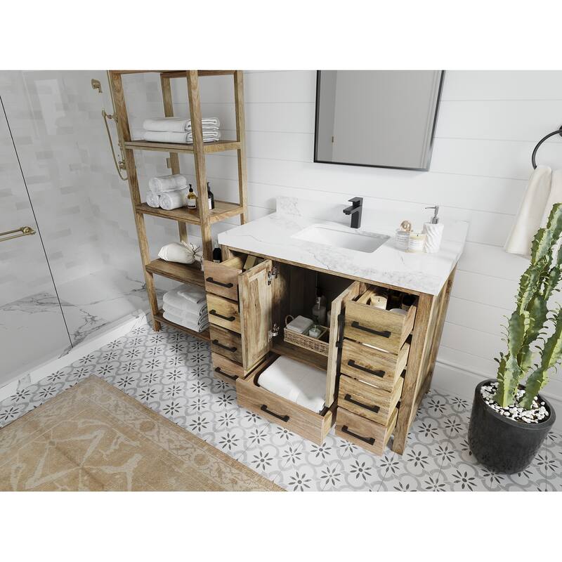Willow Collections 42 in. W x 22 in. D Malibu Mango Single Sink Bathroom Vanity with Countertop