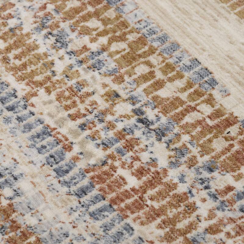 Alora Decor Poppy Transitional Natural Polyester/Polypropylene Area Rug