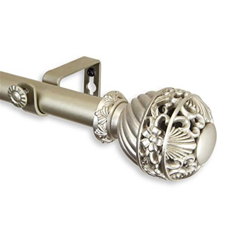 Lanette Curtain Rod - Decorative Twist Finial Rod - Home Imports Emporium - 120