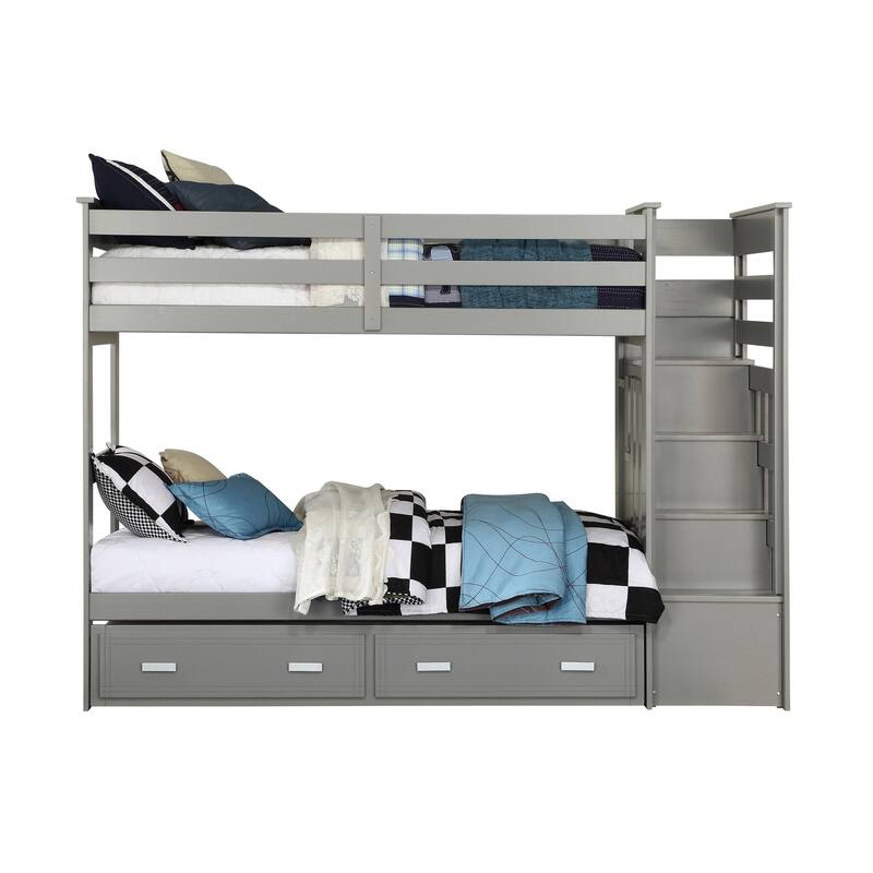 Tyson Twin/Twin Bunk Bed with Storage Ladder