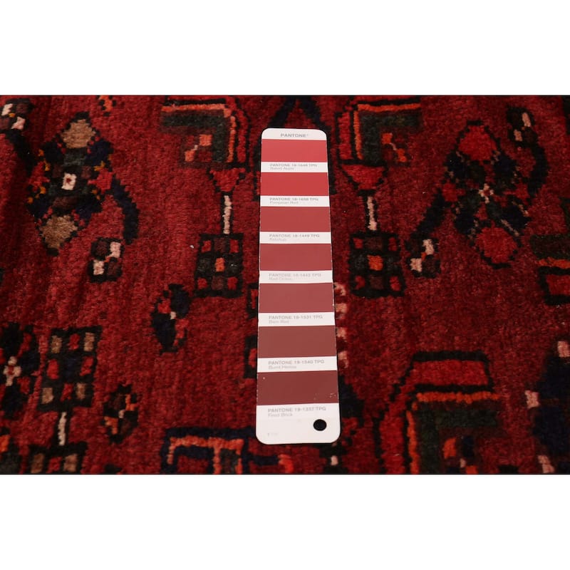 ECARPETGALLERY Hand-knotted Andelz Red Wool Rug - 4'7 x 6'5