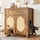 Shaared Box Room Layout Cat Litter Box Enclosure with Scratching Board Doors, Storage Drawer ...