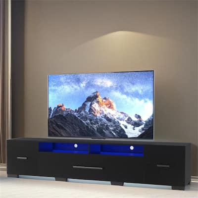 TV Console with Storage Cabinets