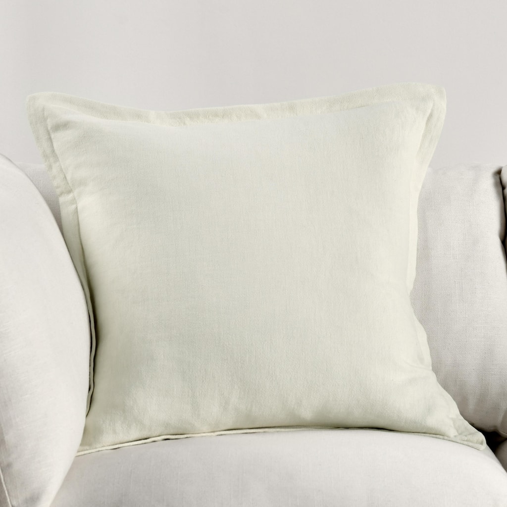 Amy Linen 22-inch Square Throw Pillow, by Kosas Home